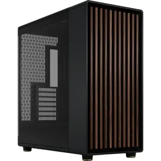 Fractal Design North XL RC Charcoal Black TG Dark, Tower-Gehäuse (schwarz/holz, Tempered Glass-Version)