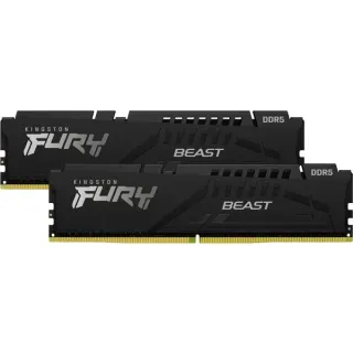 Kingston FURY DIMM 32 GB DDR5-5200 (2x 16 GB) Dual-Kit, Arbeitsspeicher (schwarz, KF552C40BBK2-32, FURY Beast, INTEL XMP)
