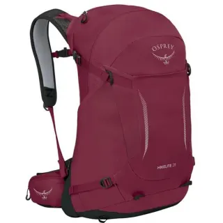 Osprey Hikelite 28 , Rucksack (weinrot/schwarz, 28 Liter, Größe M/L)