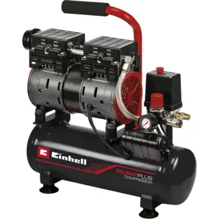 EINHELL Kompressor TE-AC 110/6 Silent Plus (schwarz/rot, 550 Watt)