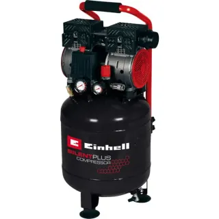 EINHELL Kompressor TE-AC 135/24 Silent Plus (schwarz/rot, 750 Watt)