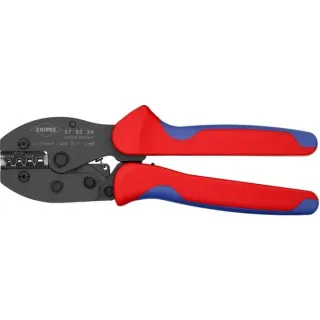 KNIPEX PreciForce Crimpzange 97 52 34 SB (rot/blau, Crimpen 0,1 - 2,5mm²)