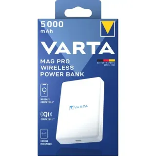 VARTA Wireless Powerbank Mag Pro, 5.000mAh (weiß, MagSafe)