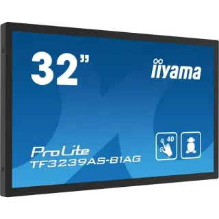 iiyama ProLite TF3239AS-B1AG, Public Display (schwarz (matt), FullHD, IPS, Touchscreen)