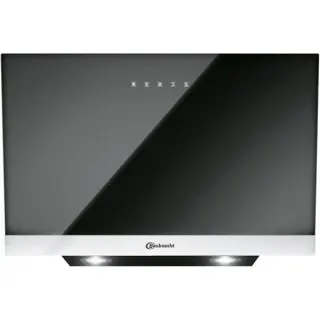 Bauknecht RBHVP 83 LM K, Dunstabzugshaube (schwarz/edelstahl, 80 cm)