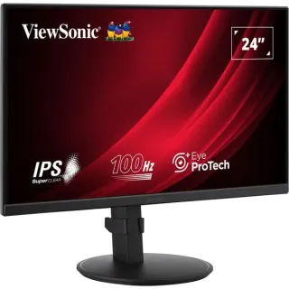 ViewSonic VA2408-HDJ, LED-Monitor (60.5 cm (23.8 Zoll), schwarz (matt), FullHD, IPS, HDMI, DP, VGA, 100Hz Panel)