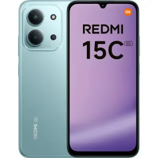 Xiaomi Redmi 15C 5G 128GB, Handy (Mint Green, Hyper OS, 4 GB)