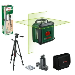 Bosch Heimwerken & Garten Kreuzlinienlaser UniversalLevel 360 Premium Set (grün/schwarz, grüne Laserlinien, Reichweite Ø 24 Meter)
