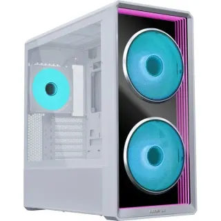 Lian Li LANCOOL 217 Infinity , Tower-Gehäuse (weiß, Frontplatte aus Tempered Glass)