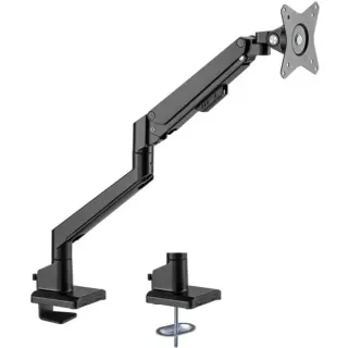 goobay Single-Monitorhalterung mit Gasdruckfeder (schwarz, für Monitore von 17" - 32" (43 - 81cm))