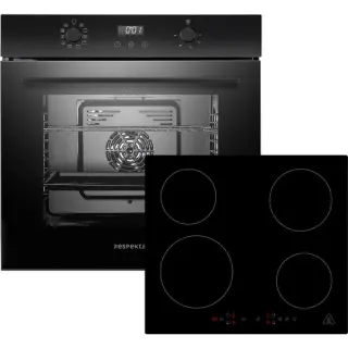 Respekta ASET7004295I, Backofen-Set (schwarz)