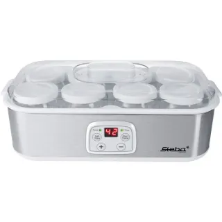 Steba Joghurtmaker JM 3, Joghurtbereiter (edelstahl/weiß, 25 Watt)