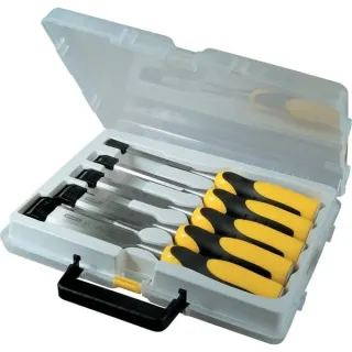 Stanley Stechbeitel-Set Dynagrip, 5-teilig (gelb/schwarz)