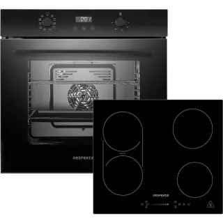 Respekta ASET7006600I, Backofen-Set (schwarz)
