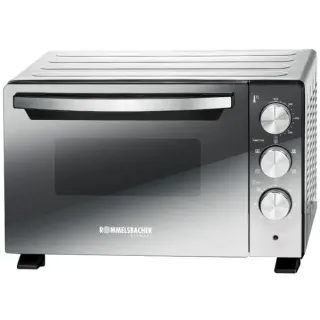 Rommelsbacher Back- und Grillofen BGS 1400, Mini-Backofen (silber/schwarz)