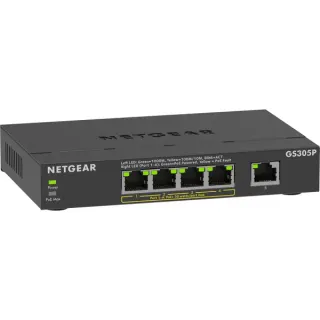 Netgear GS305P, Switch (schwarz)