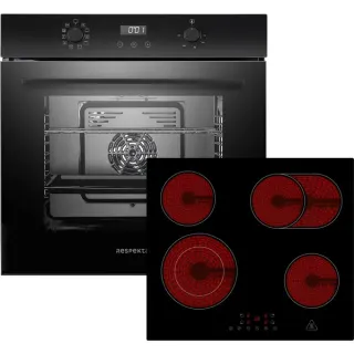 Respekta ASET7005500, Backofen-Set (schwarz)