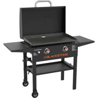 Blackstone 28" Griddle Grillstation, Gasgrill mit Deckel (schwarz, 2 Grillzonen, 10kW)