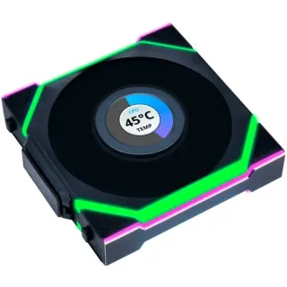 Lian Li UNI FAN SL120 LCD Wireless, Gehäuselüfter (schwarz, 120 mm)