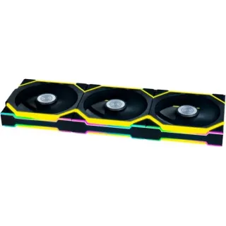 Lian Li UNI FAN SL120 Wireless, Gehäuselüfter (schwarz, 3er-Pack inkl. Controller, 120 mm)