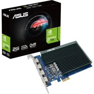 ASUS GeForce GT 730, Grafikkarte (passiv gekühlt, 4x HDMI)