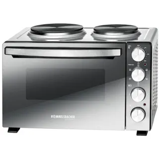 Rommelsbacher Kleinküche KM 3300, Mini-Küche (silber/schwarz)