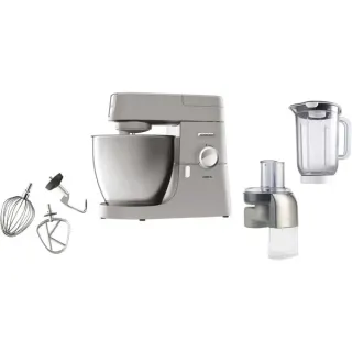 Kenwood Chef XL Küchenmaschine KVL4140S (silber, 1.200 Watt, mit Mix-Aufsatz und Gemüseschneider)