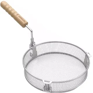 Petromax Frittierkorb fryba, Grillkorb (edelstahl/holz, für Feuertöpfe ft6 und ft9)