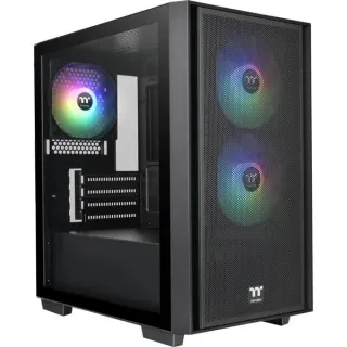 Thermaltake Versa H16 TG ARGB Black, Tower-Gehäuse (schwarz, Tempered Glass)