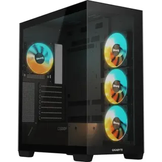 GIGABYTE C500 Panoramic Stealth, Tower-Gehäuse (schwarz, Tempered Glass x 2)