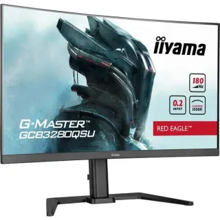 iiyama G-Master GCB3280QSU-B2, Gaming-Monitor (80 cm (31.5 Zoll), schwarz (matt), QHD, VA, Curved, Adaptive-Sync, 180Hz Panel)