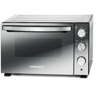 Rommelsbacher Back- und Grillofen BGS 1500, Mini-Backofen (silber/schwarz)