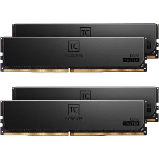 Team Group DIMM 64 GB DDR5-6000 (4x 16 GB) Quad-Kit ECC, Arbeitsspeicher (schwarz, CTCMD564G6000HC32AQC01, T-CREATE MASTER, Registered, INTEL XMP)