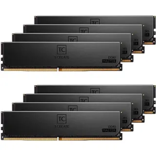 Team Group DIMM 128 GB DDR5-6400 (8x 16 GB) Octa-Kit ECC, Arbeitsspeicher (schwarz, CTCMD5128G6400HC32AOC01, T-CREATE MASTER, Registered, INTEL XMP)