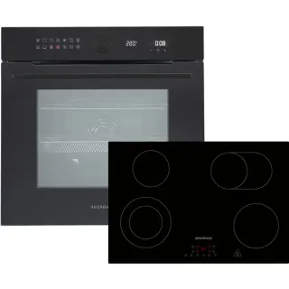 Respekta ASET9007700, Backofen-Set (schwarz)
