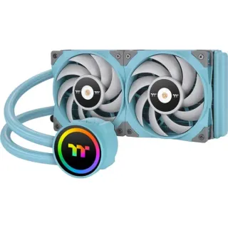 Thermaltake TOUGHLIQUID 240 ARGB Sync AIO Liquid Cooler Turquoise 240mm, Wasserkühlung (türkis)