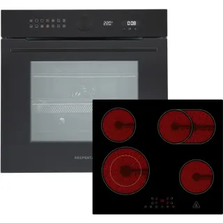 Respekta ASET9005500, Backofen-Set (schwarz)
