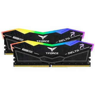 Team Group DIMM 32 GB DDR5-6000 (2x 16 GB) Dual-Kit, Arbeitsspeicher (schwarz, FF3D532G6000HC38ADC01, Delta RGB, INTEL XMP)