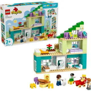 LEGO 10470 DUPLO Town Modernes Familienhaus mit Figuren - 3-in-1-Set, Konstruktionsspielzeug