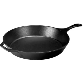 Lodge Bratpfanne L14SK3 mit Stiel (schwarz, Ø 38cm)