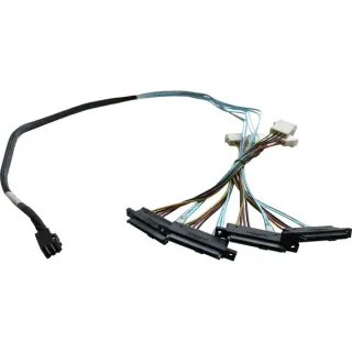 HighPoint mSAS Kabel 1xSFF8643 > 4xSFF-8482 (schwarz, 1 Meter)