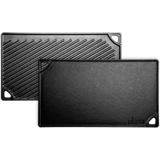 Lodge Wende-Grillplatte LDP3 (schwarz, 42cm x 24cm)