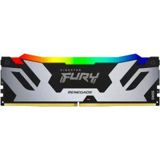 Kingston FURY DIMM 24 GB DDR5-8000, Arbeitsspeicher (silber/schwarz, KF580C38RSA-24, Renegade RGB, INTEL XMP)