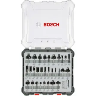 Bosch Professional Fräser-Set, 30-teilig (6mm-Schaft)