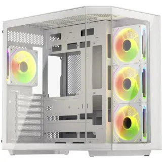 Krux Empero, Tower-Gehäuse (weiß, Tempered Glass x 2)