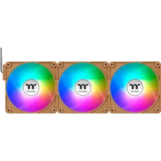 Thermaltake CT120 EX ARGB Sync PC Cooling Fan Gravel Sand, Gehäuselüfter (hellbraun, 3er-Pack, 120 mm)