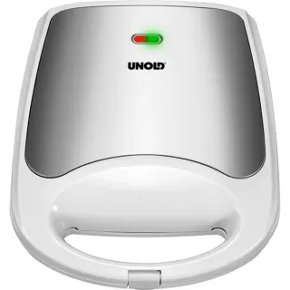 Unold Quadro 48480, Sandwichmaker (weiß/edelstahl)