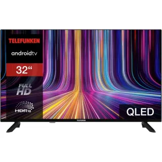 Telefunken QF32AN750S, QLED-Fernseher (80 cm (32 Zoll), schwarz, FullHD, Triple Tuner, Mediaplayer, Smart-TV)