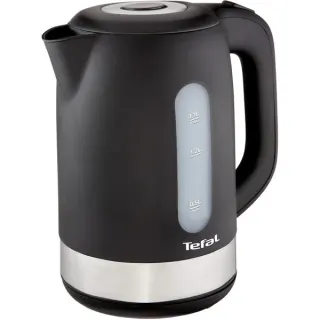 Tefal KO 3308, Wasserkocher (edelstahl/schwarz, 1,7 Liter)