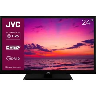 JVC LT-24VH5455, LED-Fernseher (60 cm (24 Zoll), schwarz, WXGA (HD-Ready), Triple Tuner, Smart TV, TiVo Betriebssystem)